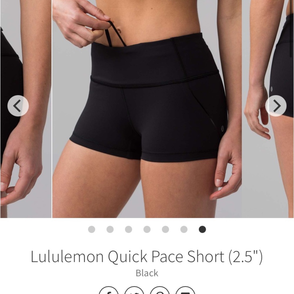 Lululemon Quick Pace Shorts
